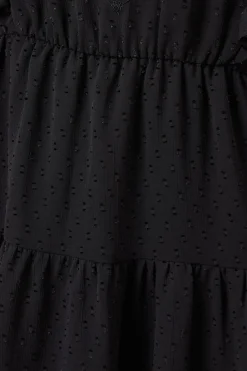 Petite Embroidered Dobby Chiffon Mini Dress