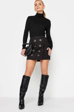 Petite Eyelet Mini Skirt