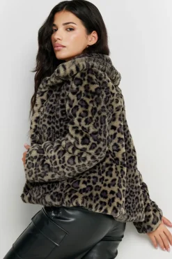 Petite Faux Fur Coat