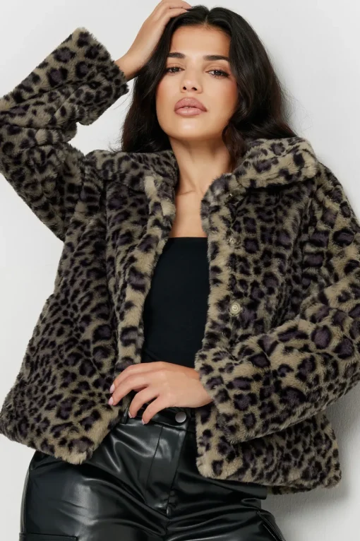 Petite Faux Fur Coat