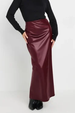 Petite Faux Leather Skirt