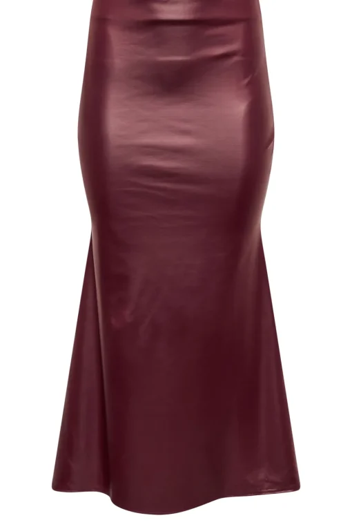 Petite Faux Leather Skirt