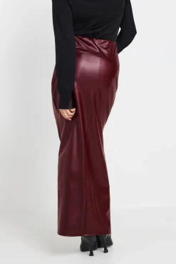 Petite Faux Leather Skirt