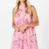 Petite Floral Halterneck Shift Dress