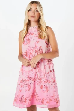 Petite Floral Halterneck Shift Dress