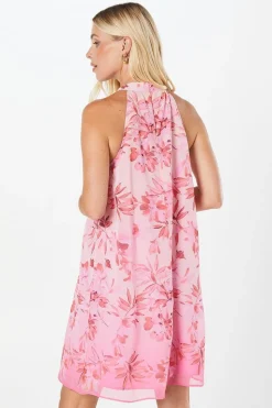Petite Floral Halterneck Shift Dress