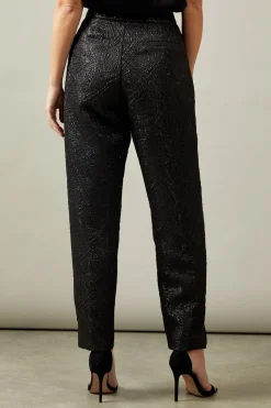 Petite Foil Tapered Trousers