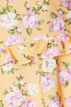 Petite Frill Sleeve Tie Waist Mini Dress