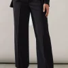 Petite High Waist Straight Leg Trouser