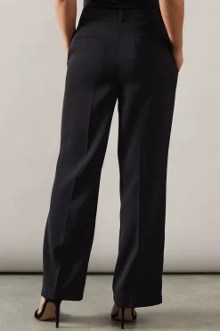Petite High Waist Straight Leg Trouser