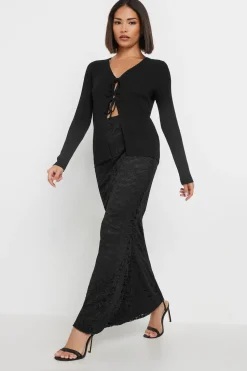 Petite Lace Maxi Skirt