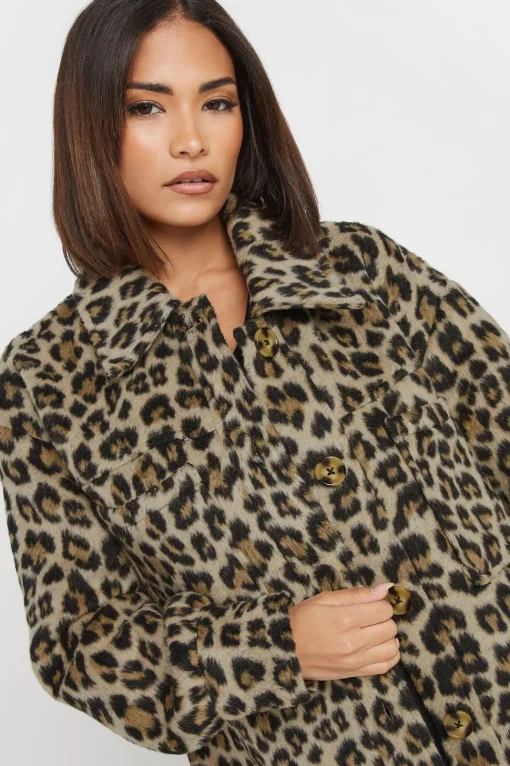 Petite Leopard Shacket