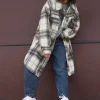 Petite Longline Printed Shacket