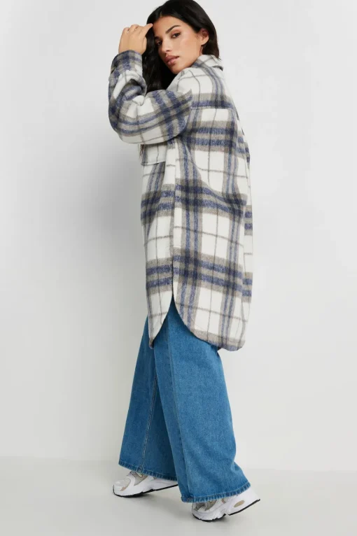 Petite Longline Printed Shacket