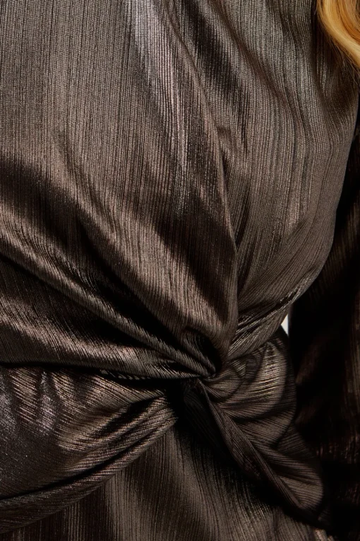 Petite Occasion Metallic Jersey Pencil Dress