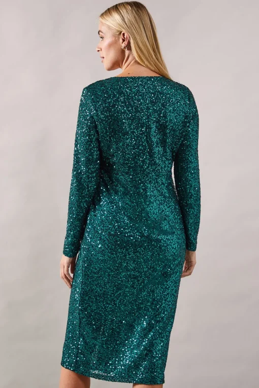 Petite Occasion Seqiun Twist Pencil Dress