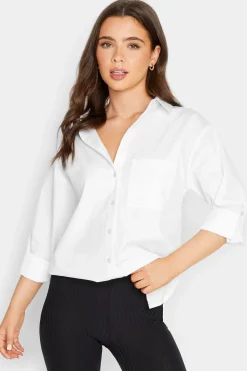 Petite Oversized Cotton Shirt