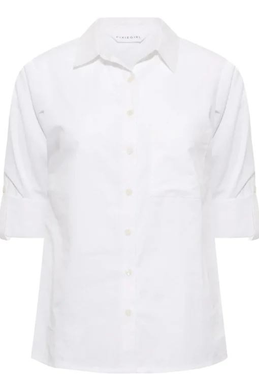 Petite Oversized Cotton Shirt