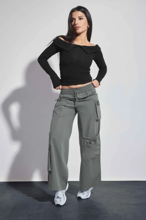 Petite Pocket Detail Cargo Trousers
