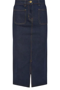 Petite Pocket Patch Denim Skirt