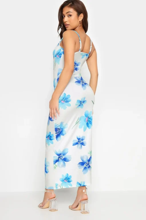 Petite Printed Maxi Slip Dress