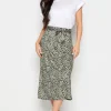 Petite Printed Midi Skirt