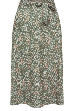 Petite Printed Midi Skirt