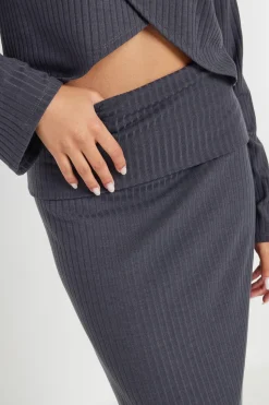 Petite Ribbed Skirt