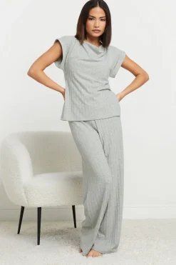 Petite Ribbed Trousers