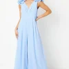 Petite Ruffle Shoulder Georgette Jumpsuit