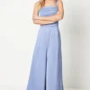 Petite Satin Cami Pleat Jumpsuit
