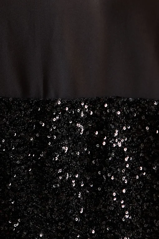 PETITE SEQUIN SHIRT DRESS