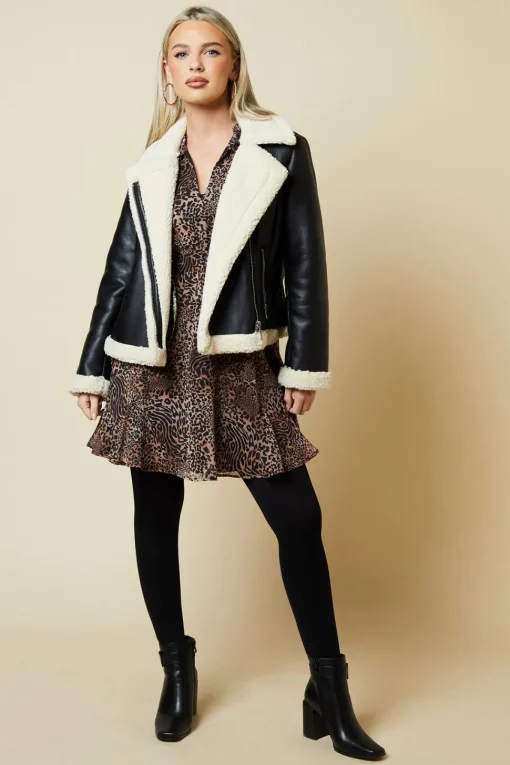 Petite Short Aviator Jacket