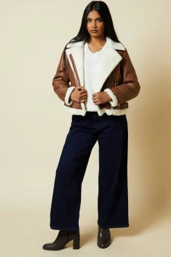 Petite Short Aviator Jacket