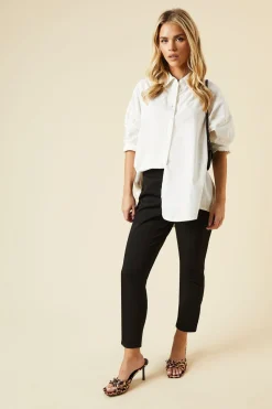 Petite Split Detail Ponte Trouser