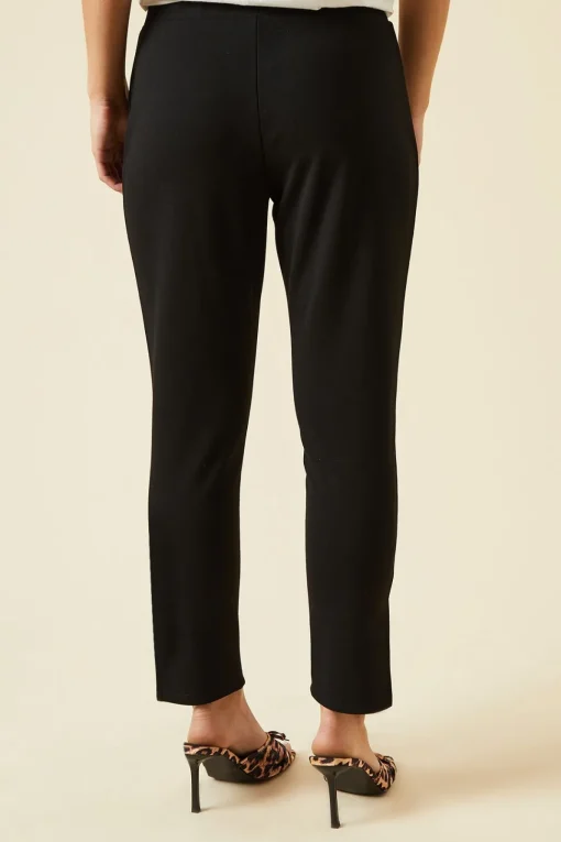 Petite Split Detail Ponte Trouser
