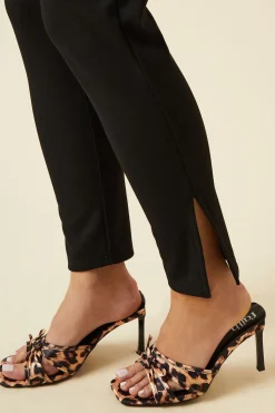 Petite Split Detail Ponte Trouser
