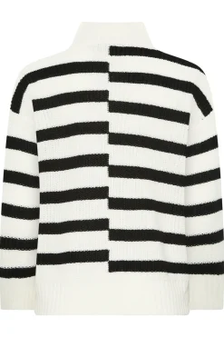 Petite Stripe Turtle Neck Jumper