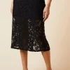 Petite Tailored Lace Maxi Skirt