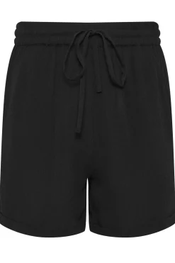 Petite Textured Tie Waist Shorts