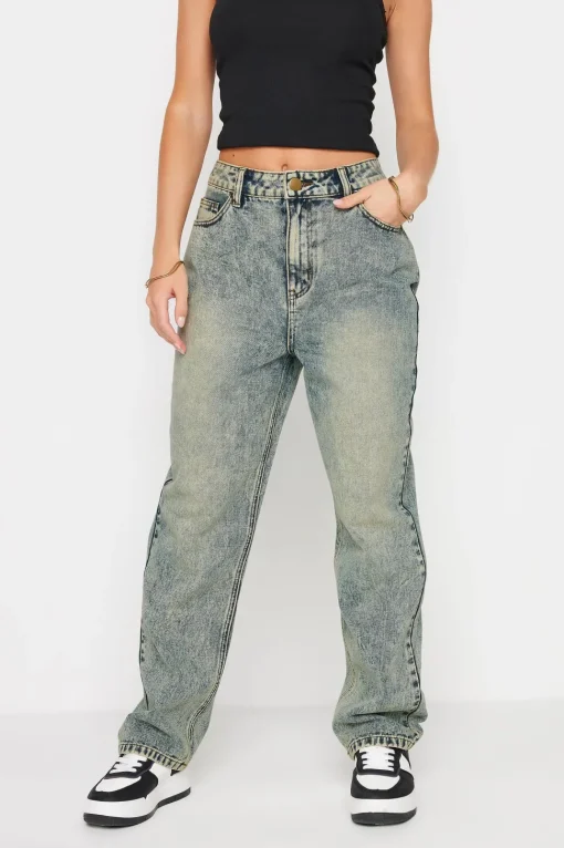 Petite Washed Denim Jeans
