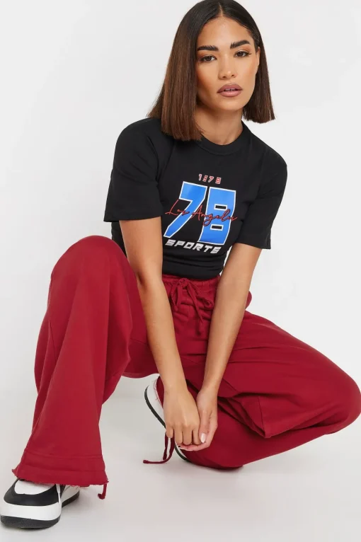 Petite Wide Leg Joggers