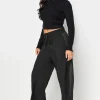 Petite Wide Leg Tuxedo Trousers