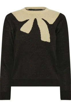 Petite Woven Bow Jumper