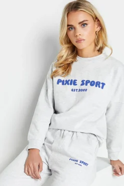 Petite 'Pixie Sport' Slogan Sweatshirt