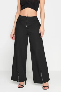 Petite Zip Detail Cargo Trousers
