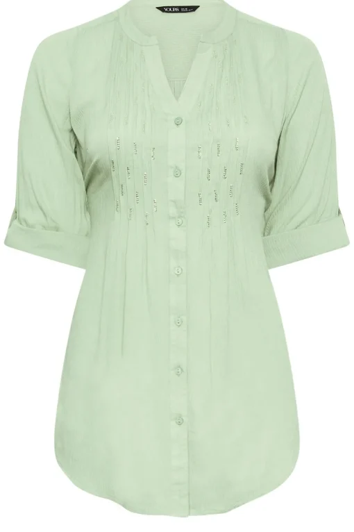 Pintuck Embellished Shirt
