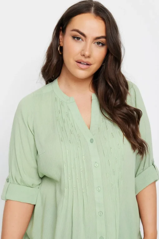 Pintuck Embellished Shirt