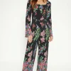 Placement Border Floral Jumpsuit
