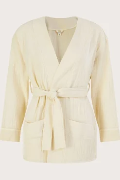 Plain Pocket Tie Jacket